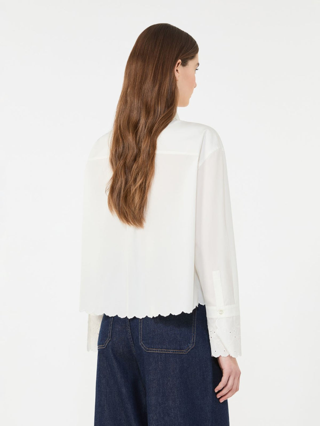 Breast-pocket cotton shirt - IVORY