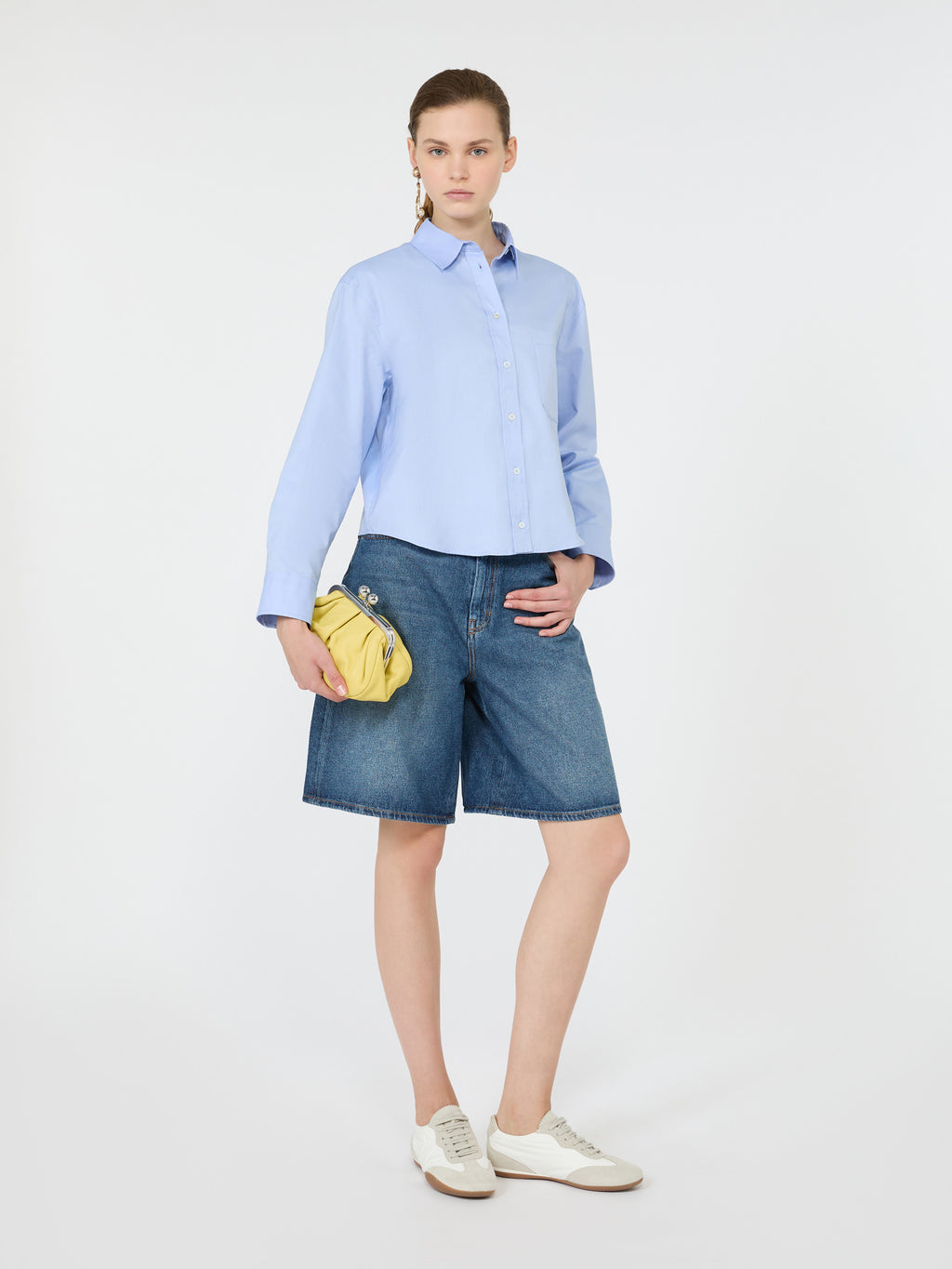 Cotton Oxford shirt - LIGHT BLUE