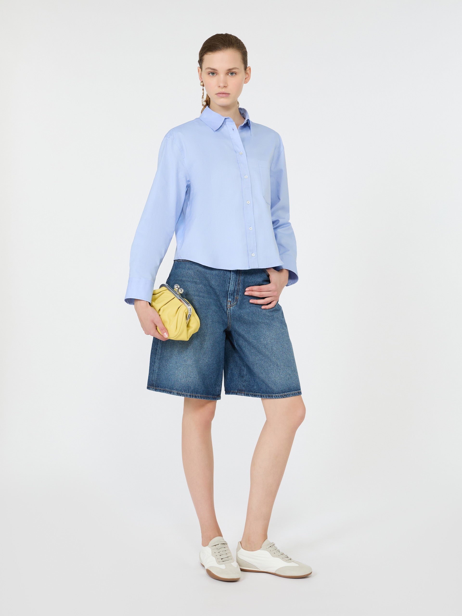 Cotton Oxford shirt - LIGHT BLUE