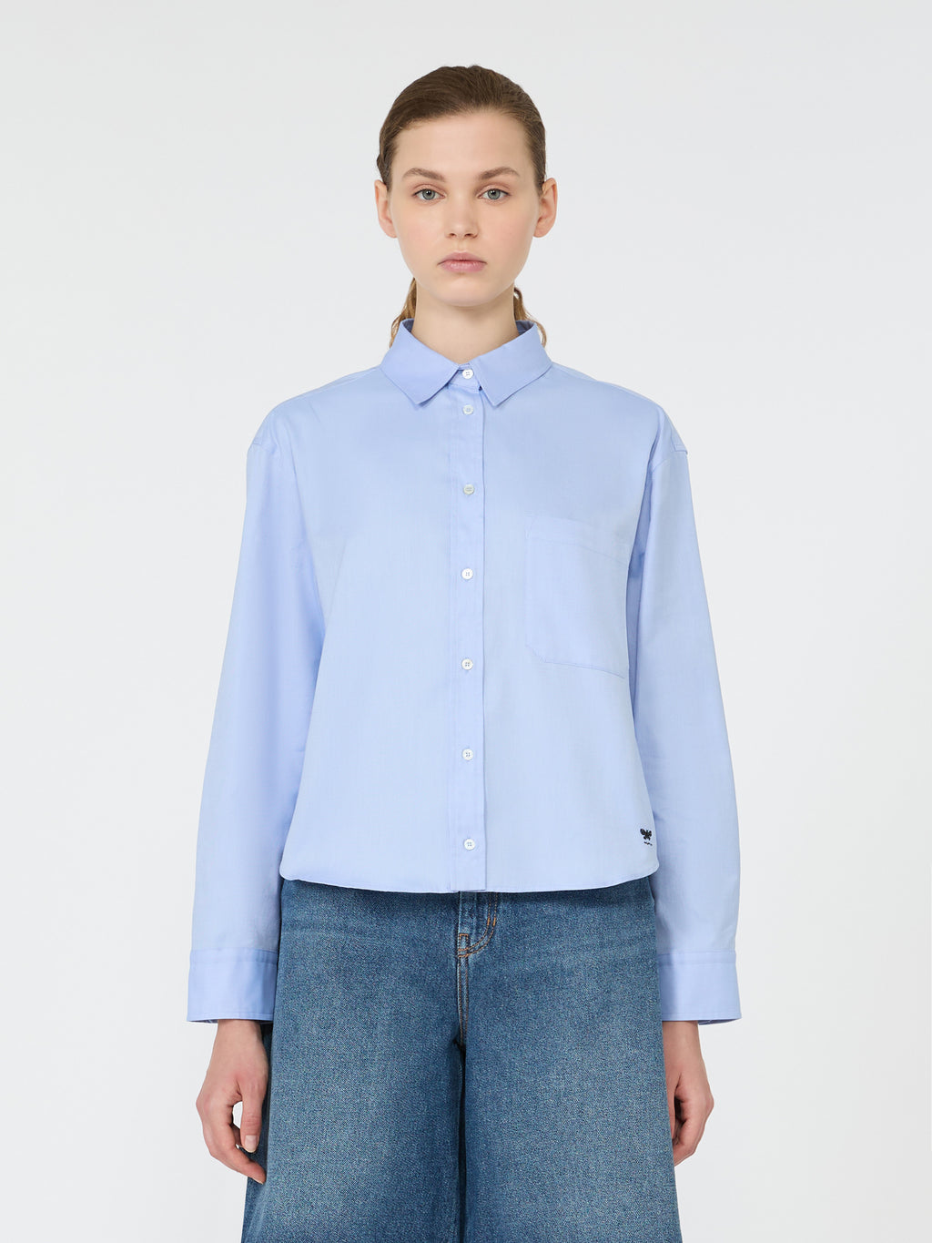 Cotton Oxford shirt - LIGHT BLUE