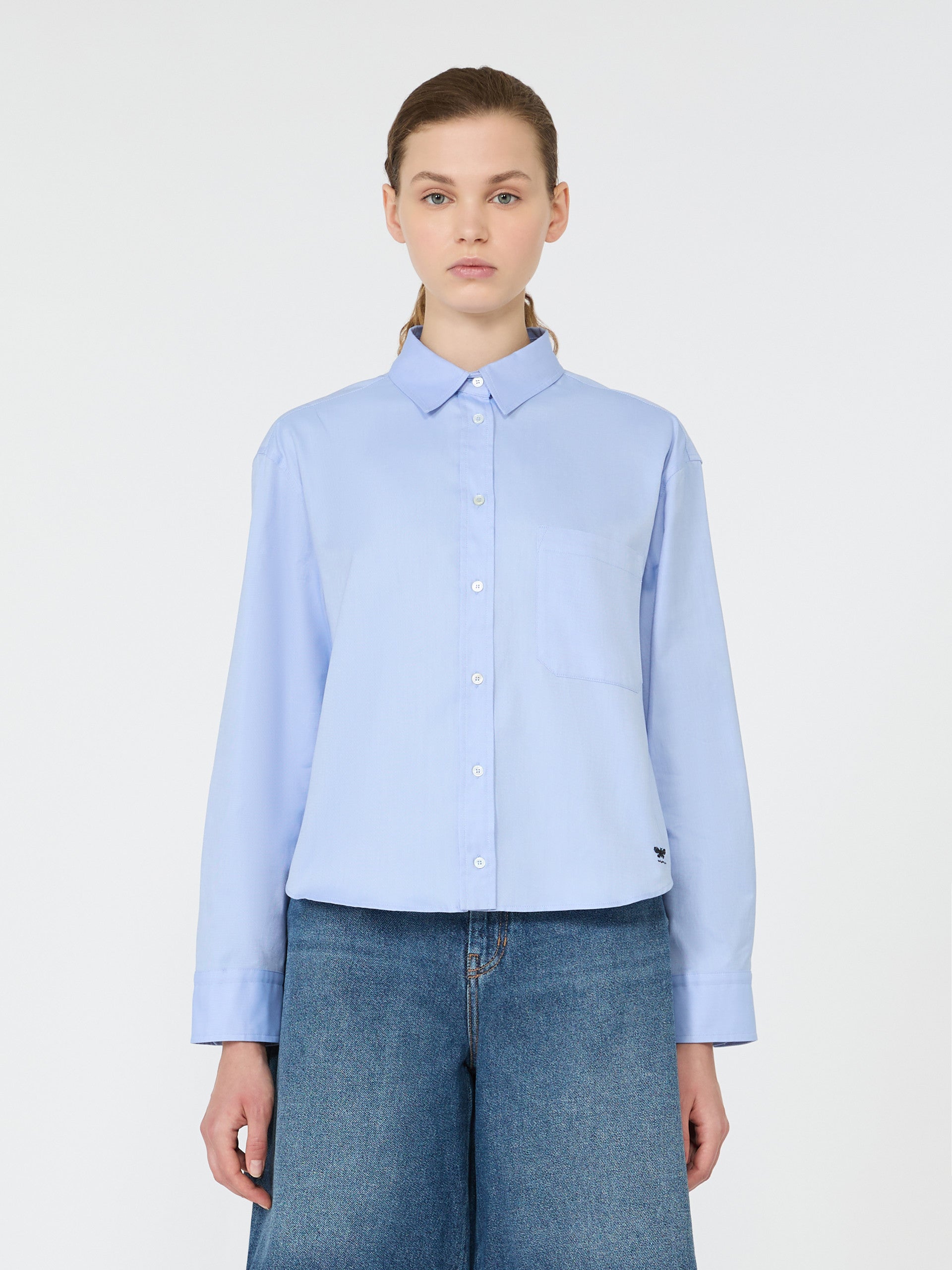 Cotton Oxford shirt - LIGHT BLUE