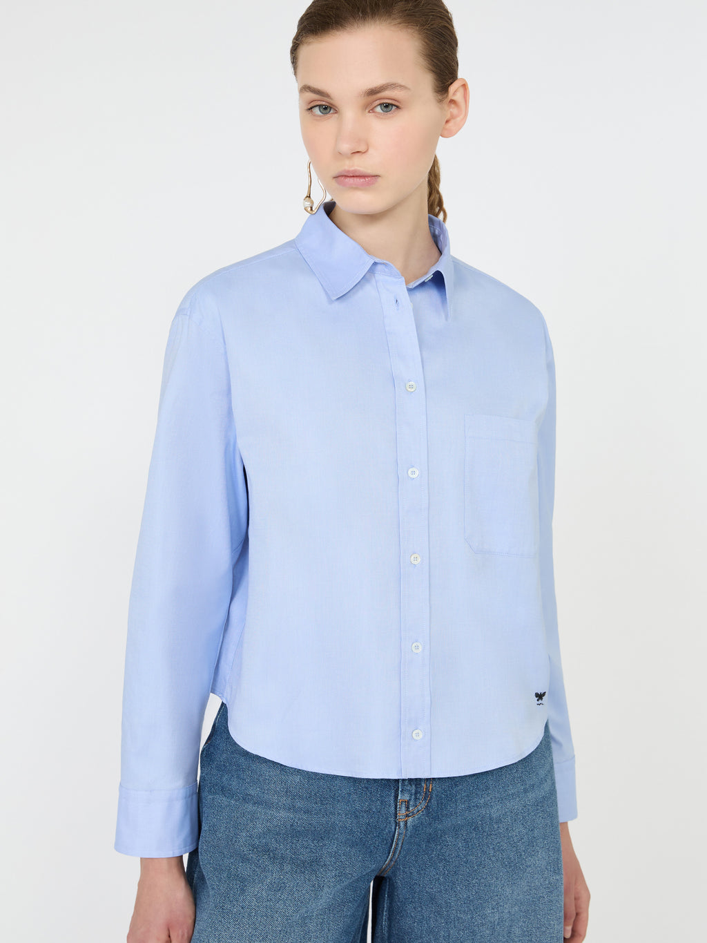 Cotton Oxford shirt - LIGHT BLUE