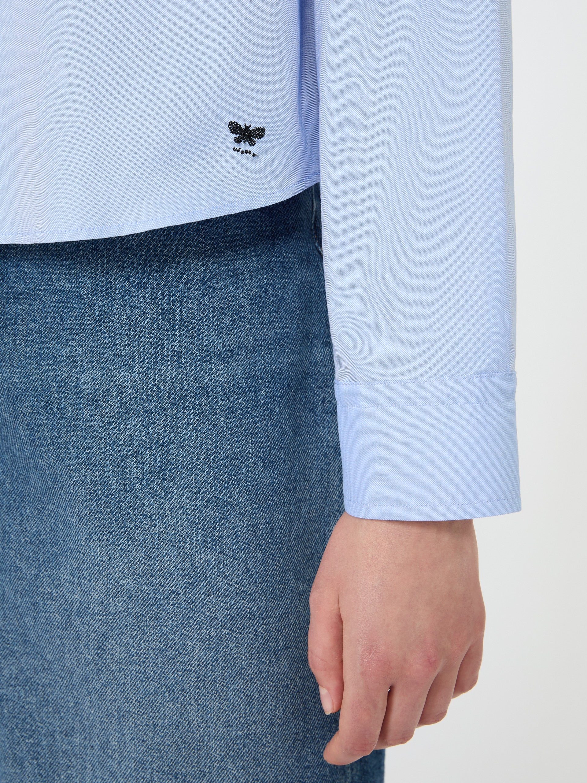 Cotton Oxford shirt - LIGHT BLUE