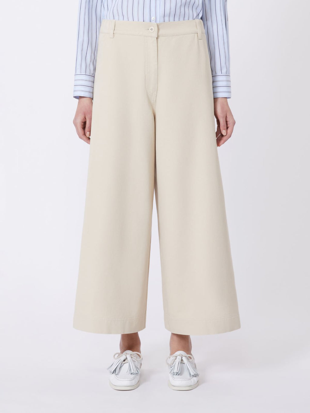 Cotton drill trousers - SAND