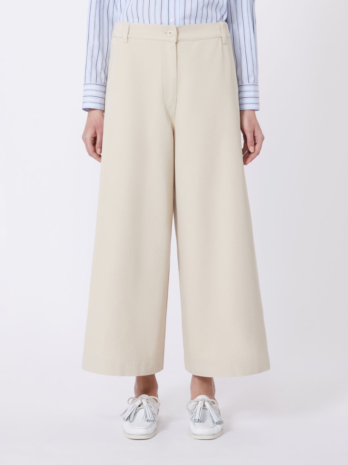 Cotton drill trousers - SAND