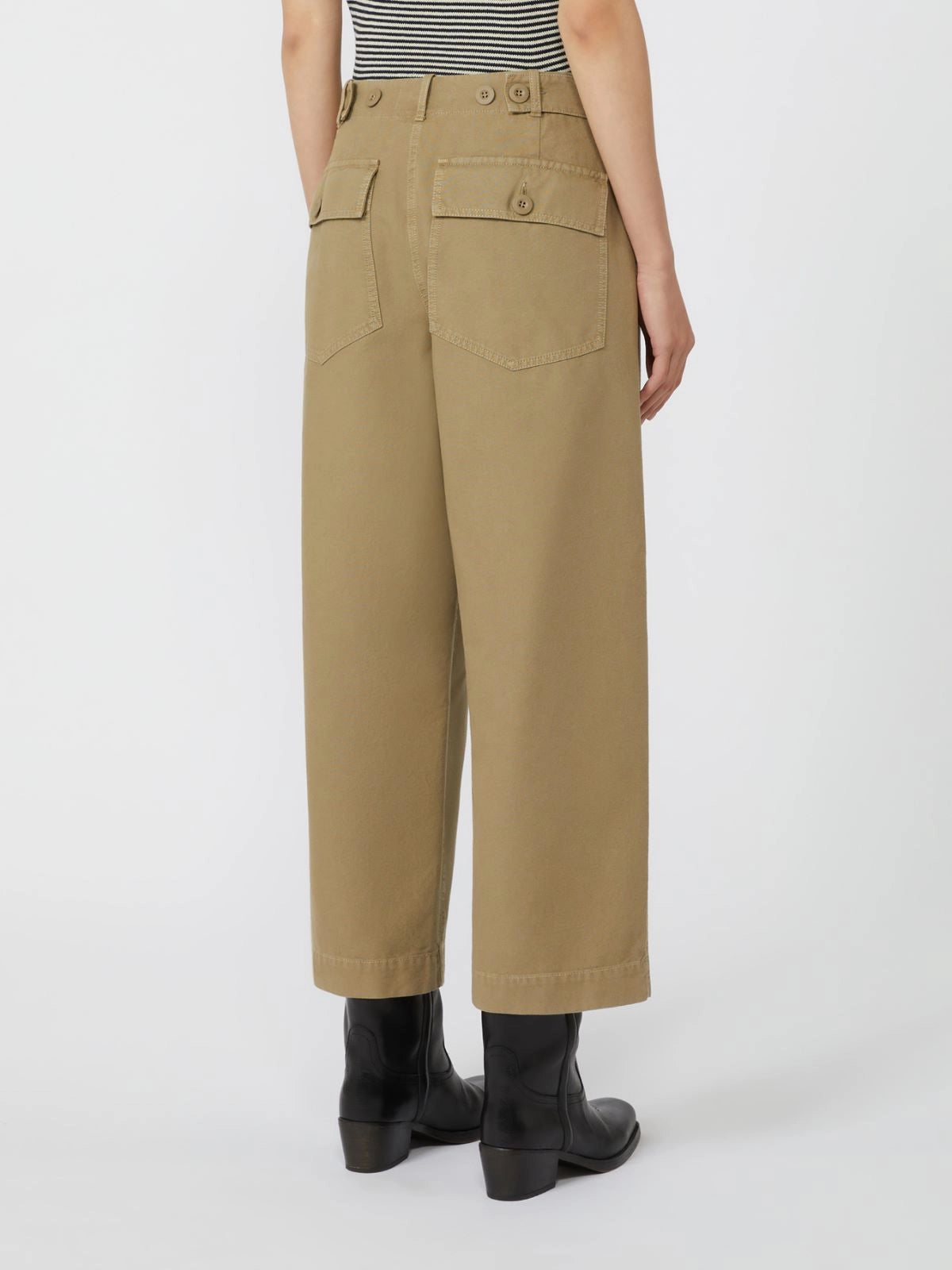 Weekend Max Mara, Canvas barrel-leg jeans