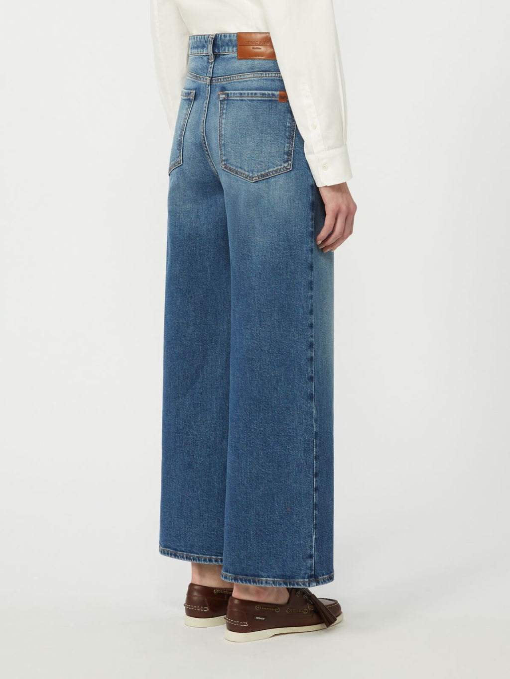 Flared comfortable denim jeans - NAVY