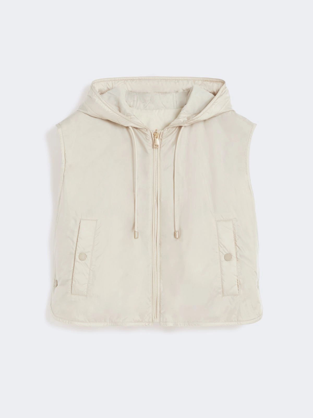 Max Mara Weekend, Reversible water-repellent canvas gilet Ivory