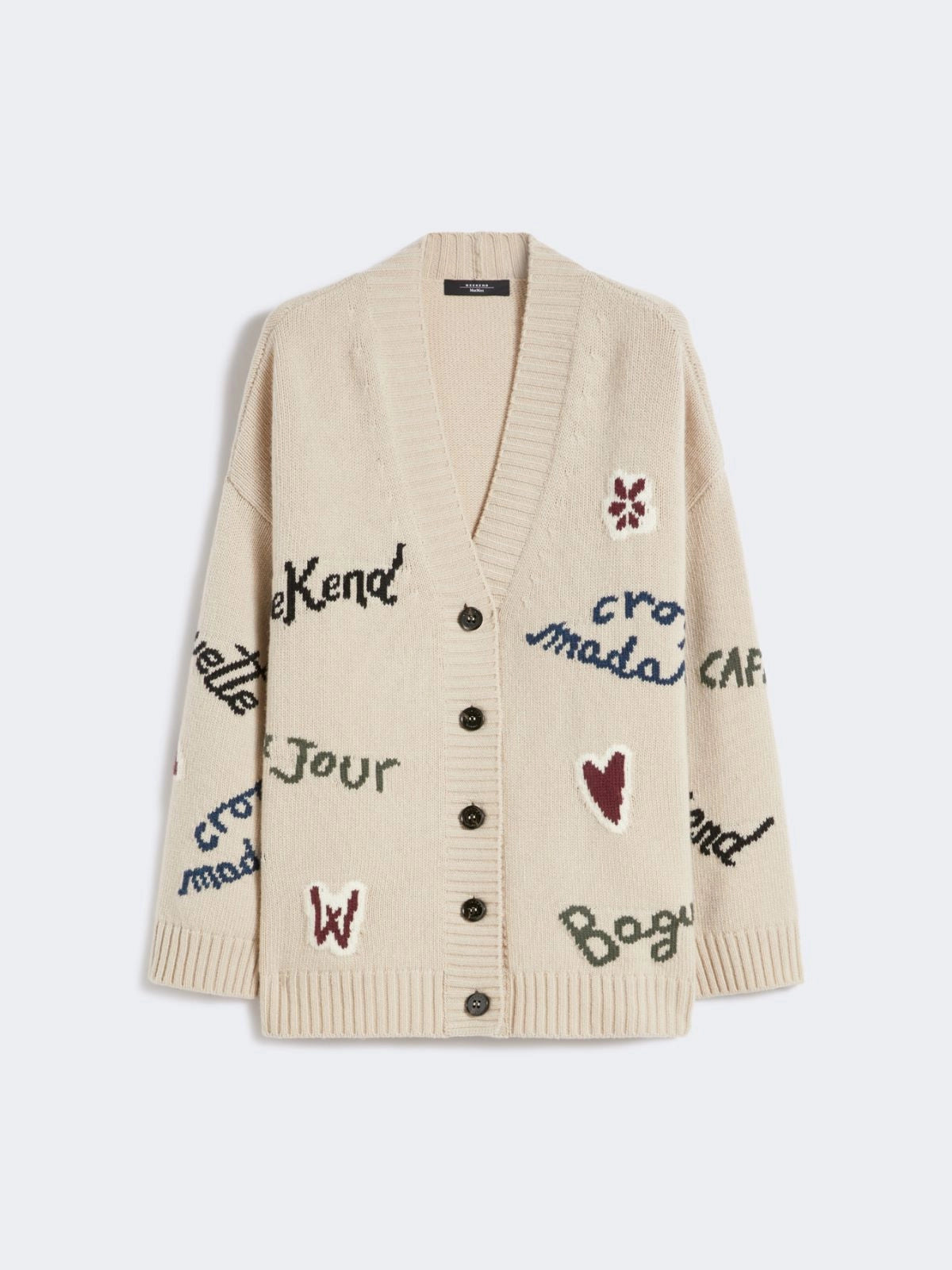 Weekend Max Mara, Belgio Wool knit oversized cardigan