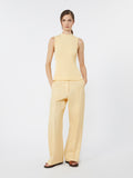 Stretch viscose yarn jumper - LIGHT YELLOW