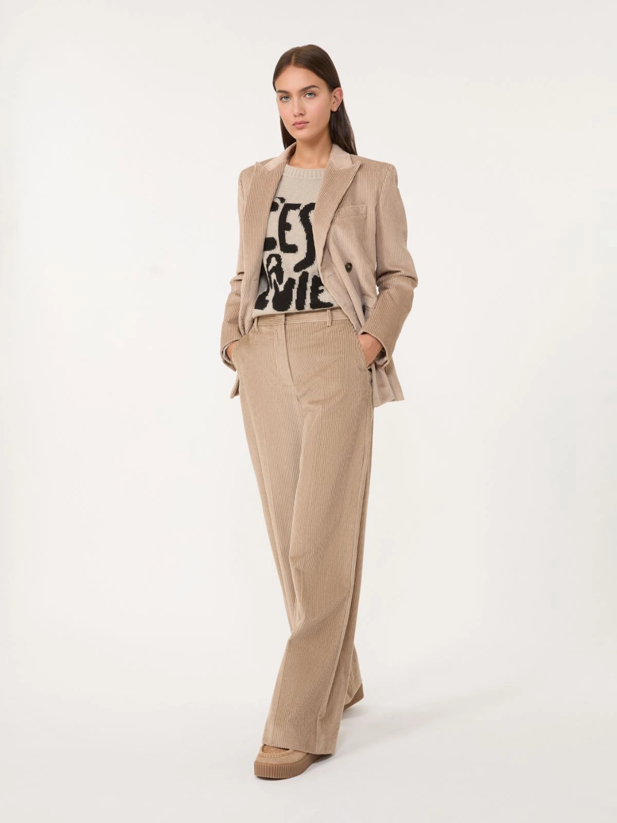 Weekend Max Mara, Nitra Alpaca and wool jumper - Sand