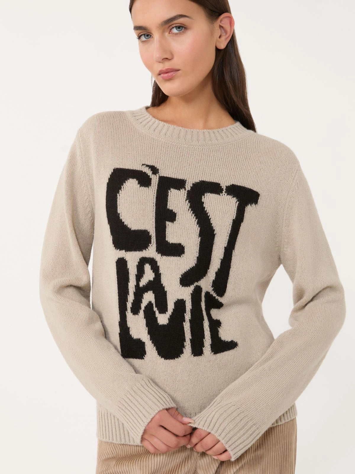 Weekend Max Mara, Nitra Alpaca and wool jumper - Sand
