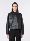 Piovra Black Nappa Leather Jacket, Weekend Max Mara