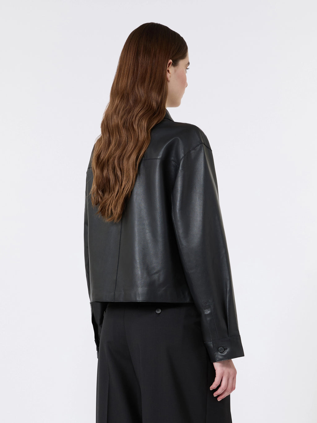 Piovra Black Nappa Leather Jacket, Weekend Max Mara