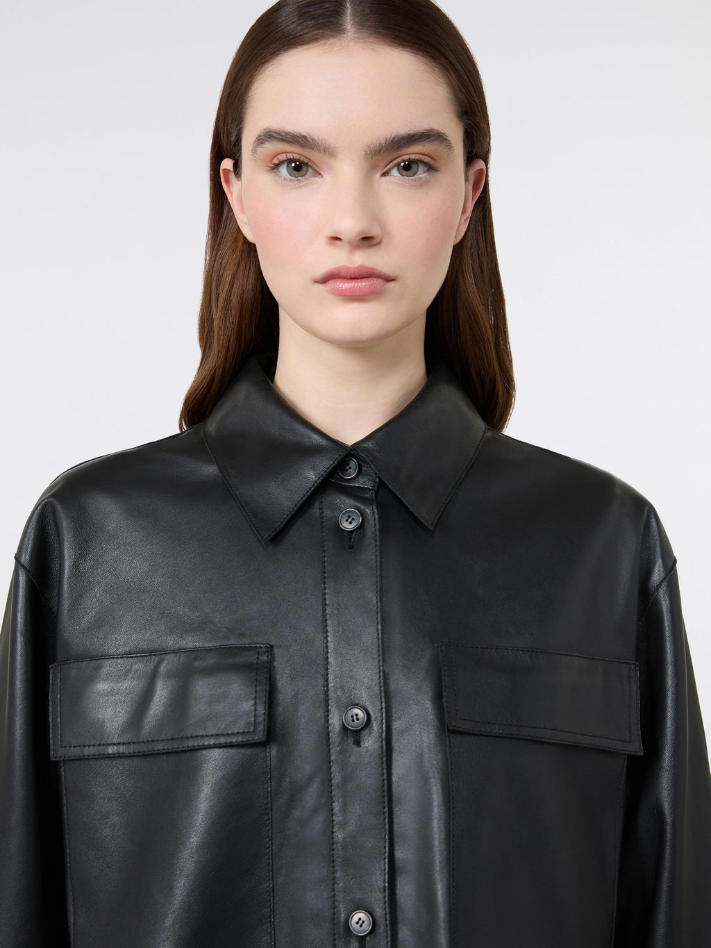 Piovra Black Nappa Leather Jacket, Weekend Max Mara