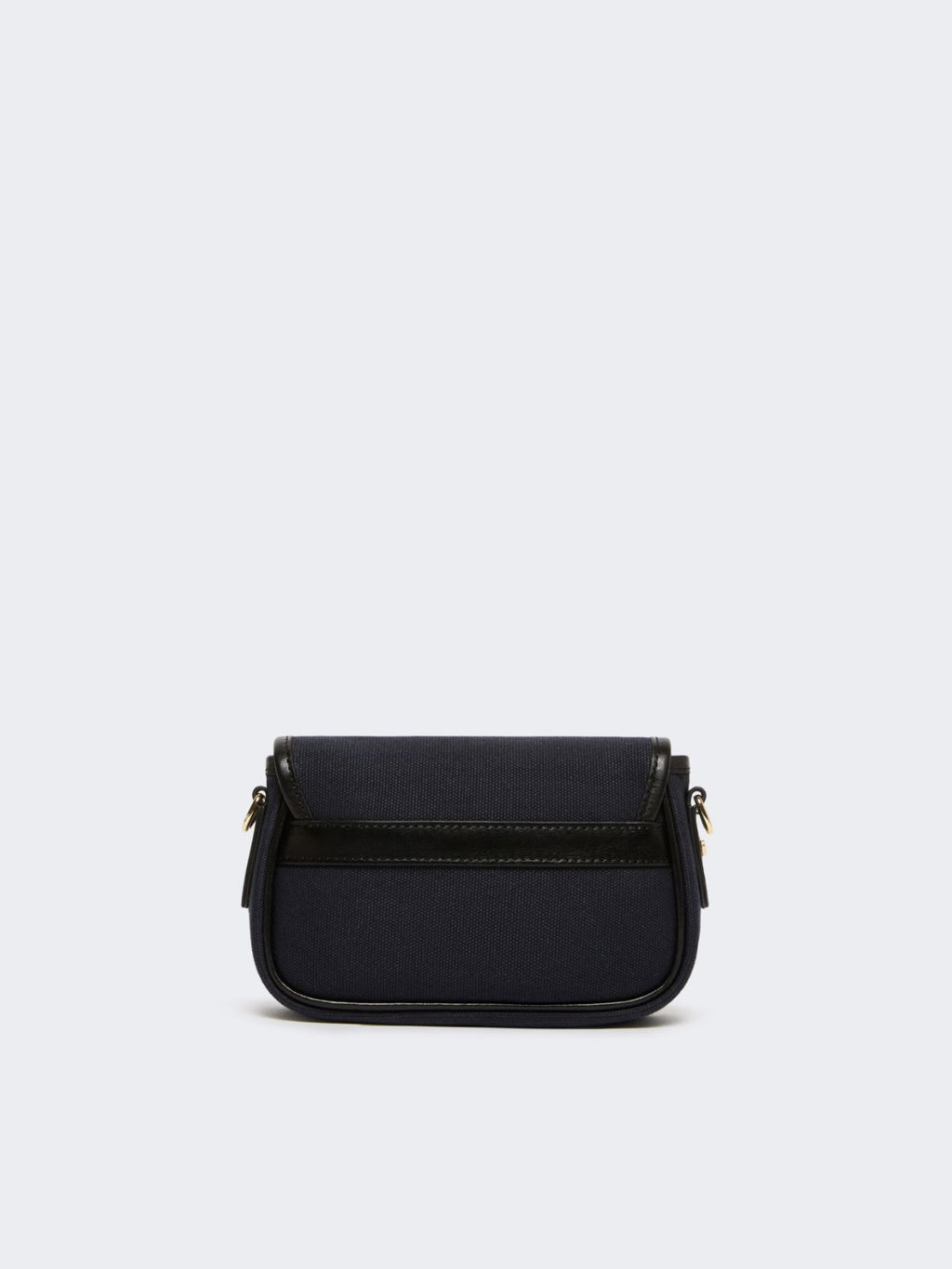 Canvas and leather micro crossbody bag - ULTRAMARINE