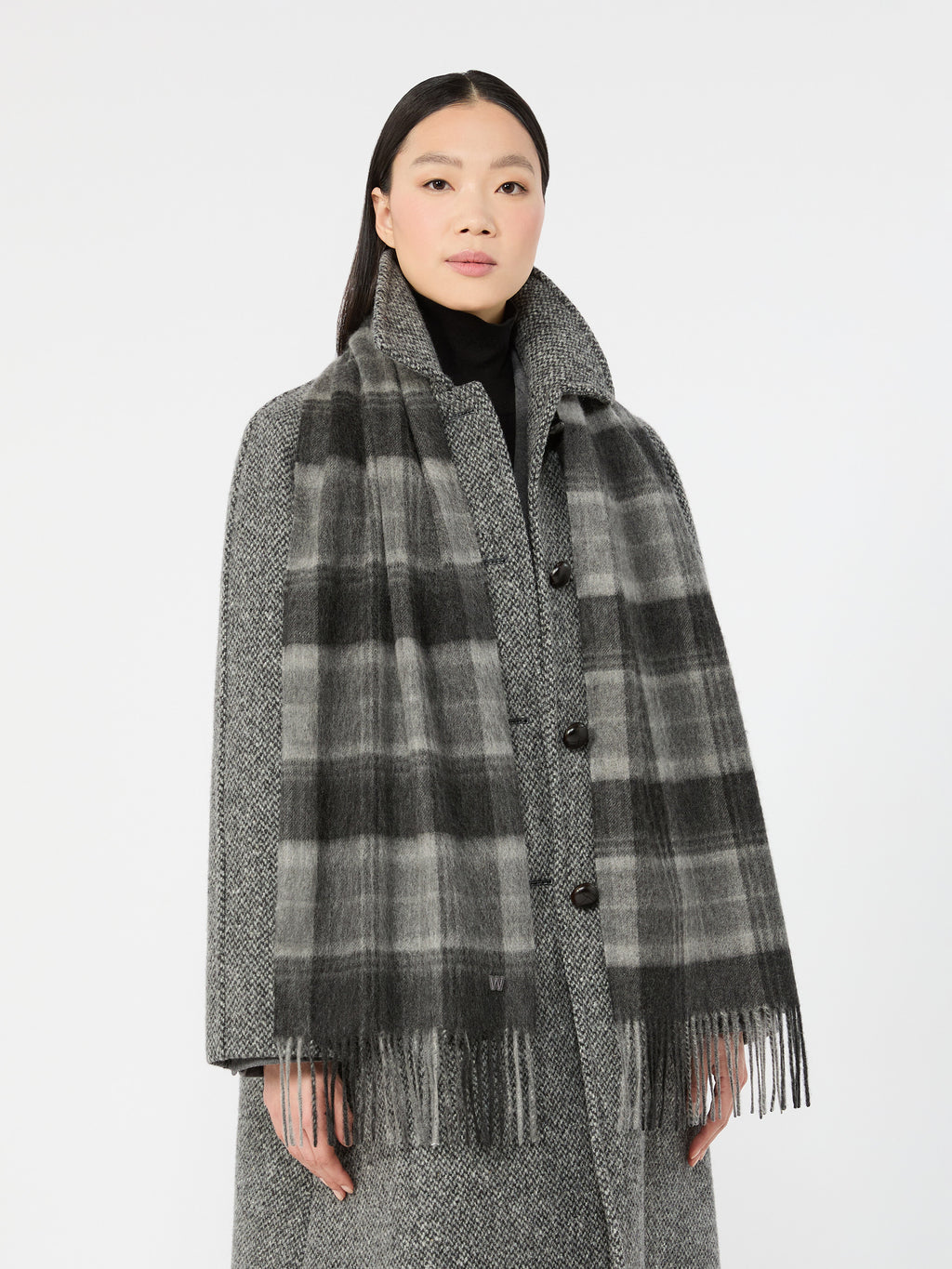 Cashmere scarf - DARK GREY