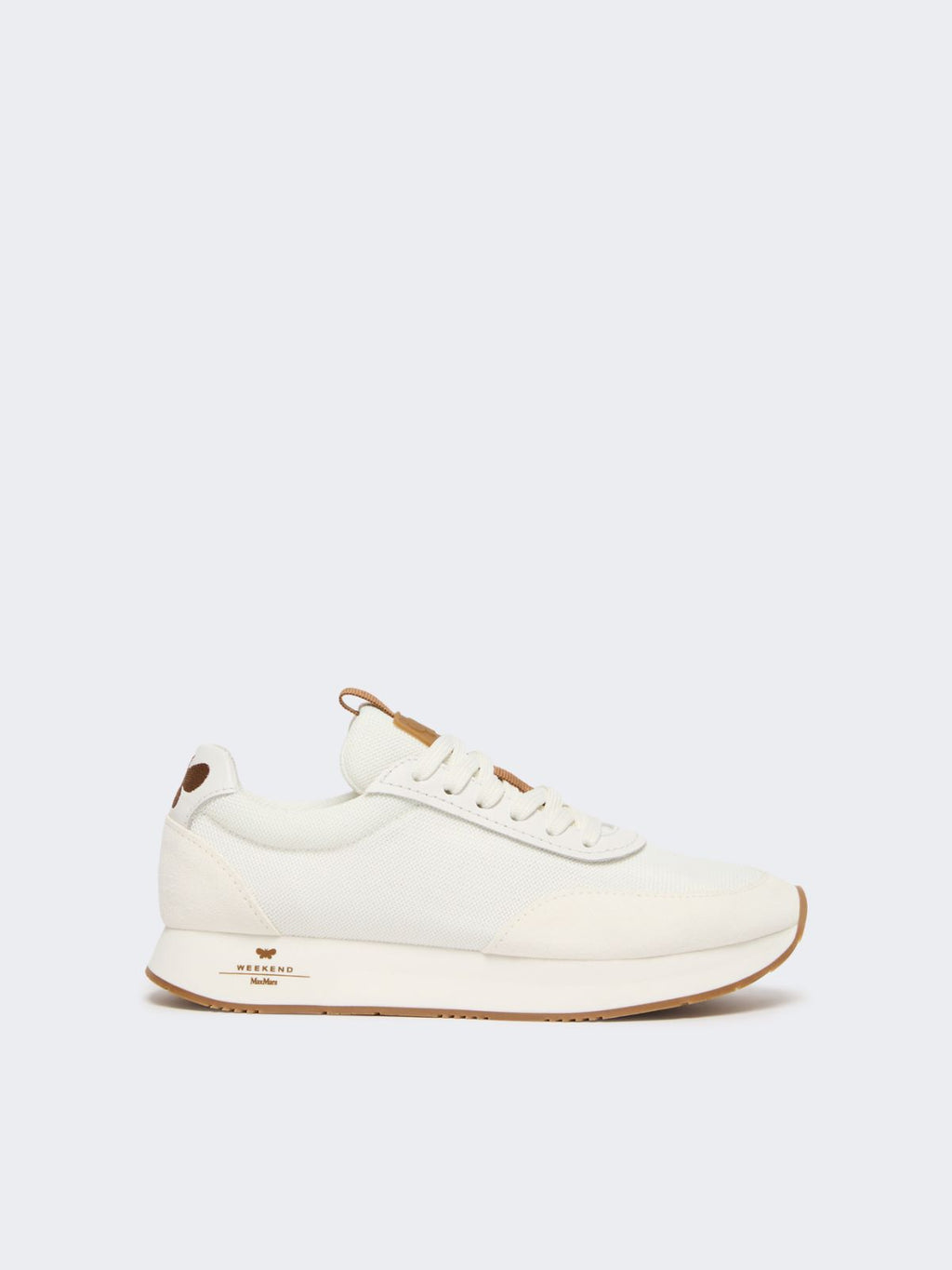 Low-top sneakers in technical fabric - WHITE