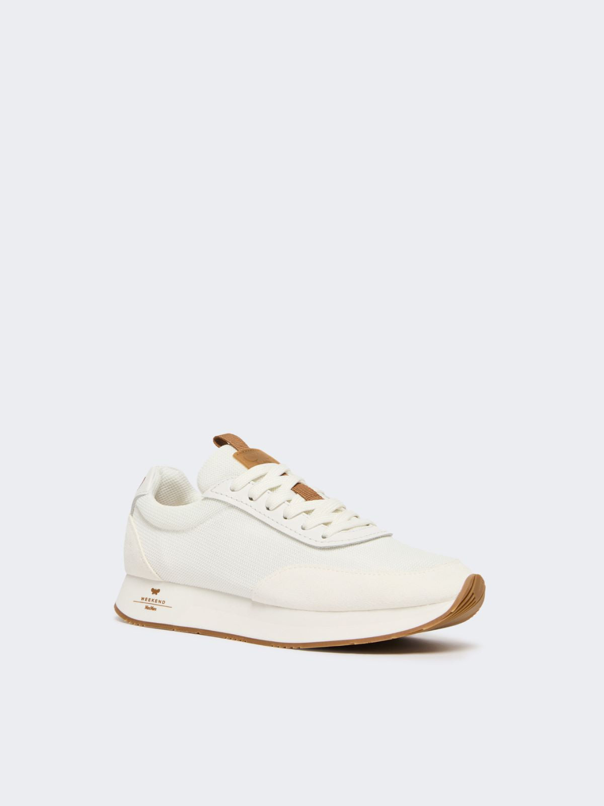 Low-top sneakers in technical fabric - WHITE
