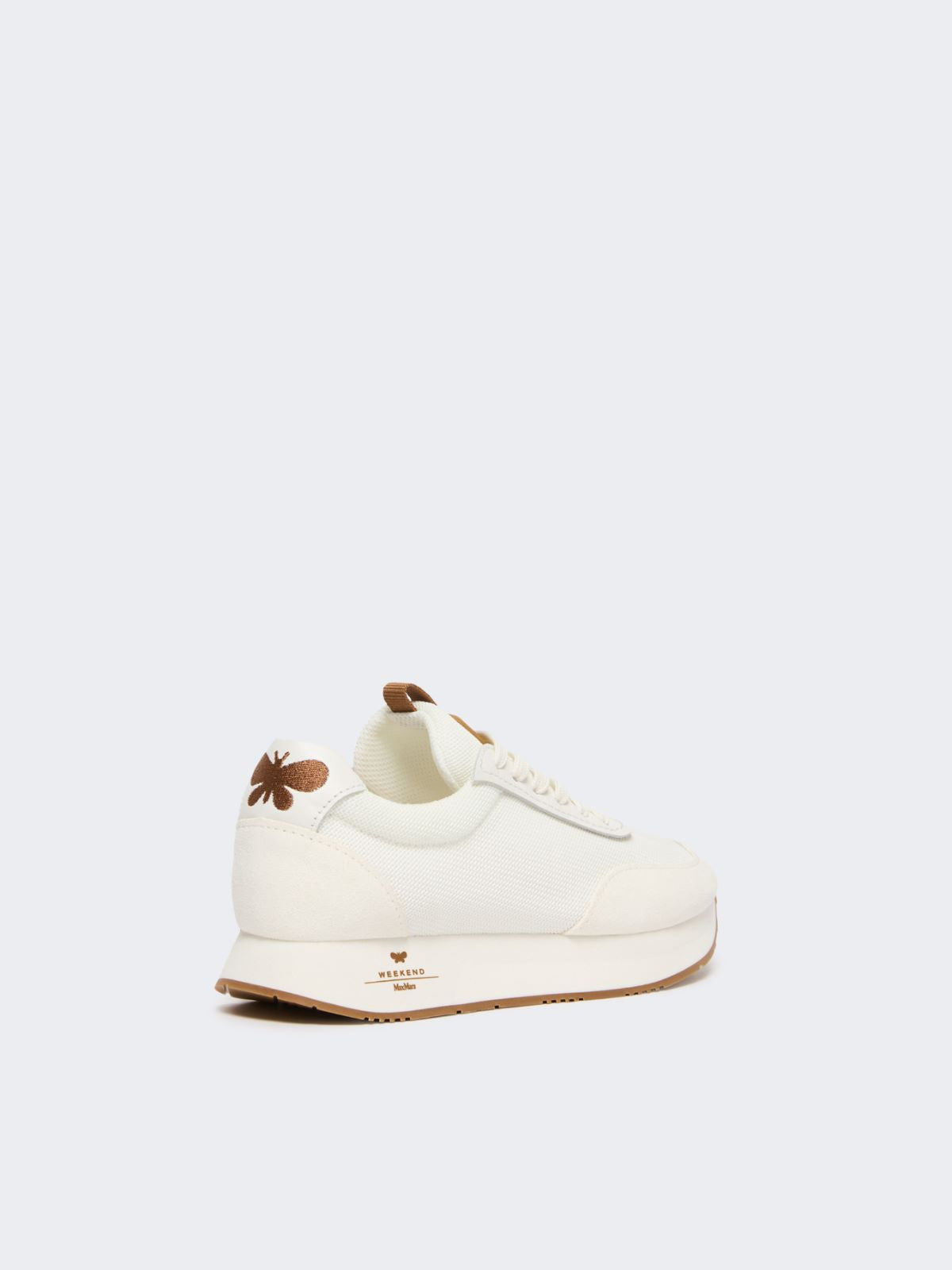 Low-top sneakers in technical fabric - WHITE