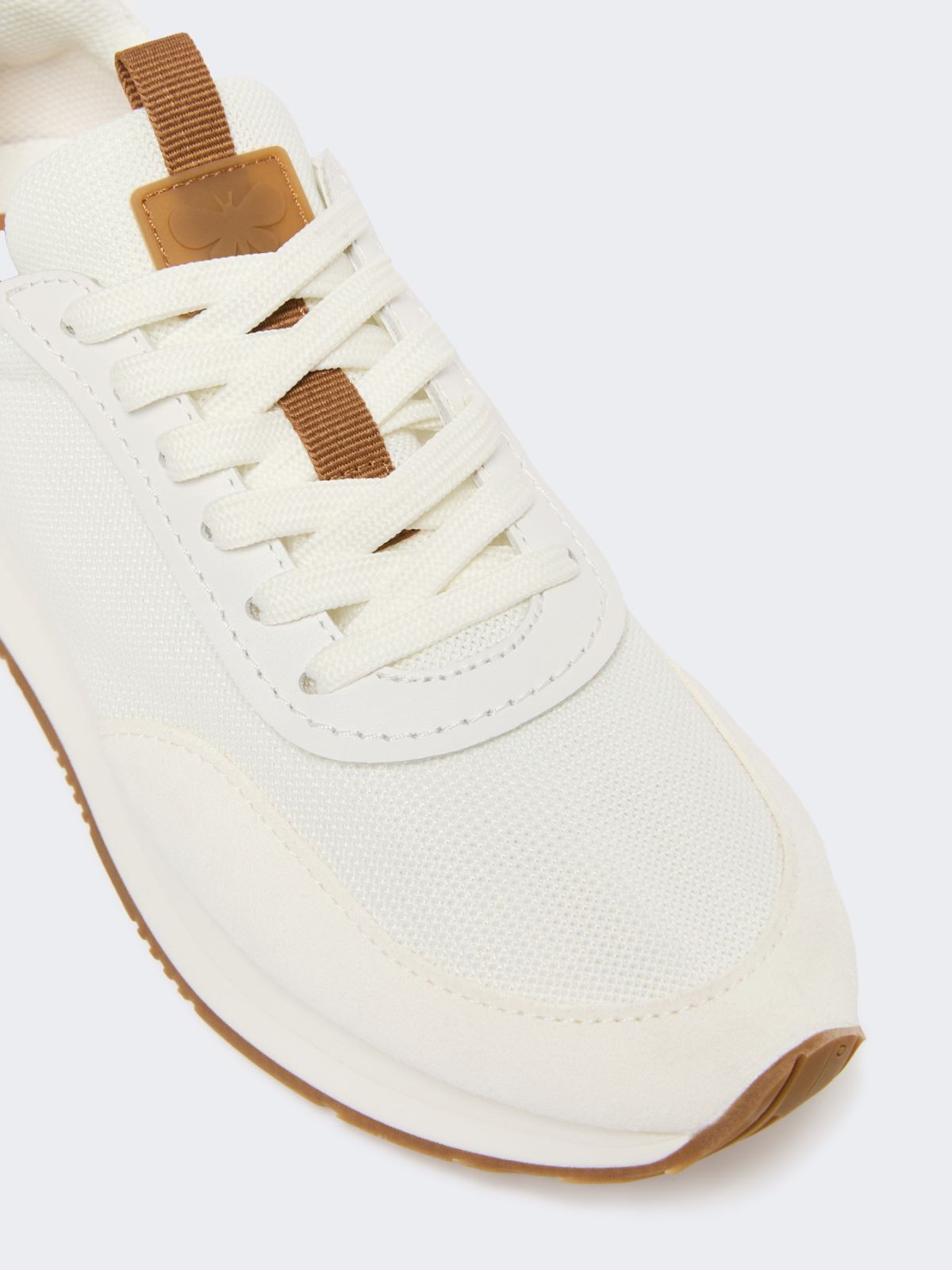 Low-top sneakers in technical fabric - WHITE