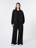 Wide-fit Milano-knit jersey trousers