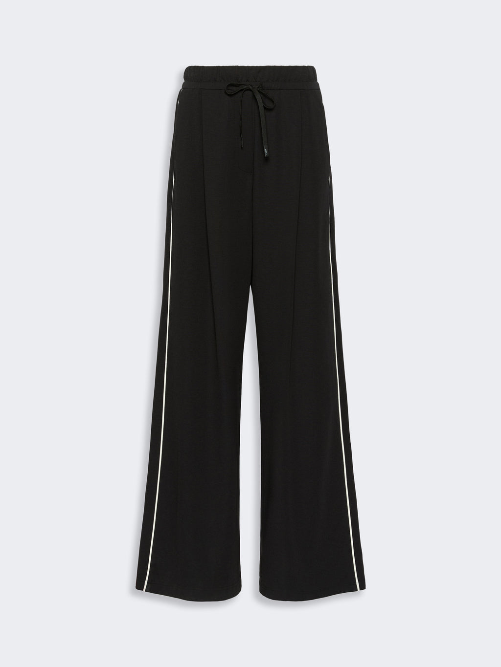 Wide-fit Milano-knit jersey trousers