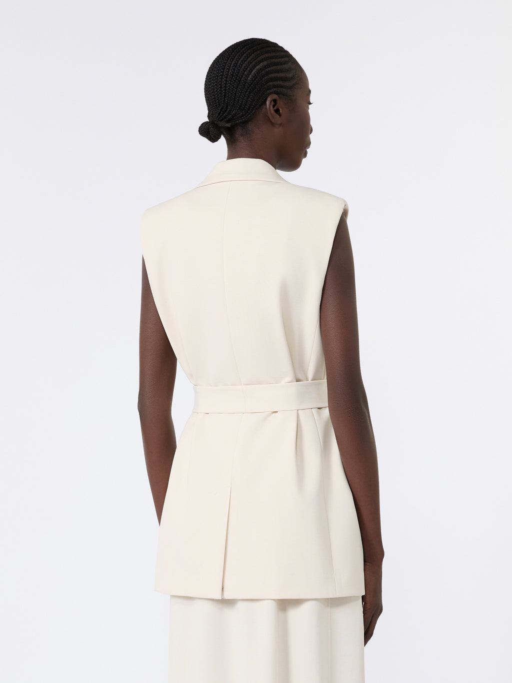 Milano-knit jersey gilet - IVORY