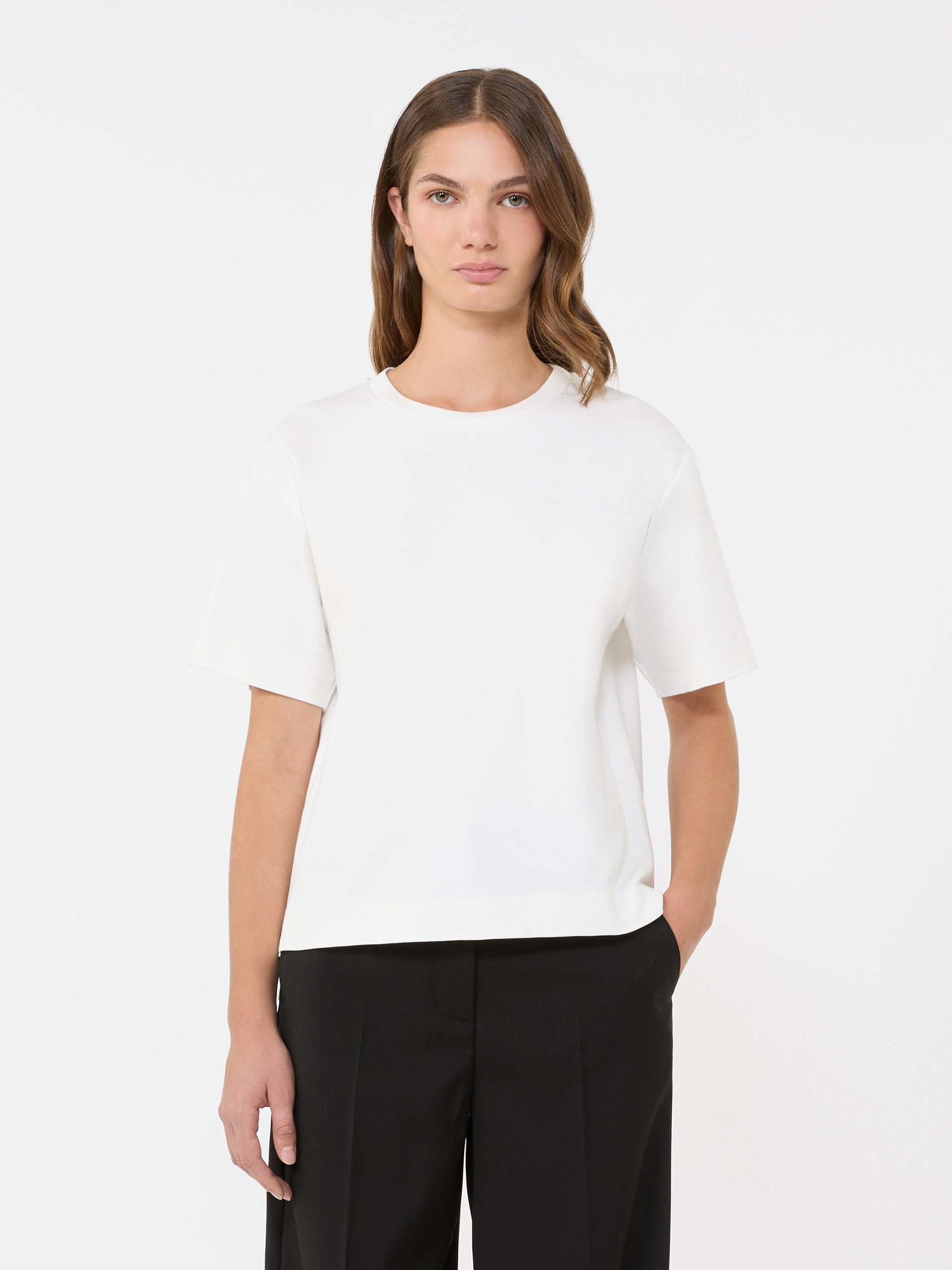 Cotton jersey T-shirt - WHITE