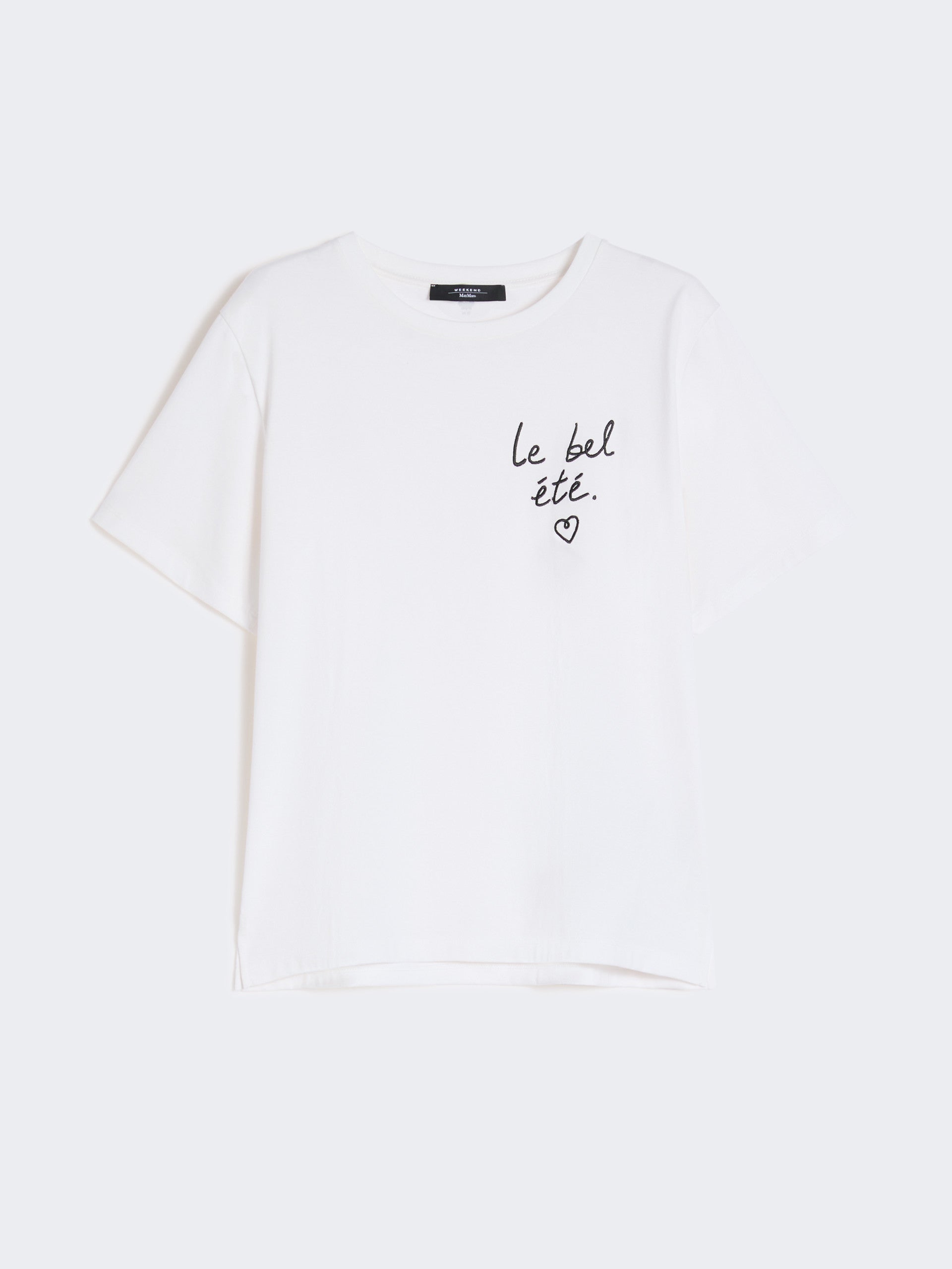 Jersey T-shirt with graphics - WHITE