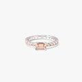 Izabel Display, Ultra Slim Ring Beige Silver