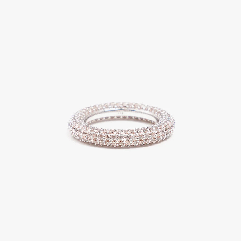 Izabel Display, Colorful Ring Beige Silver