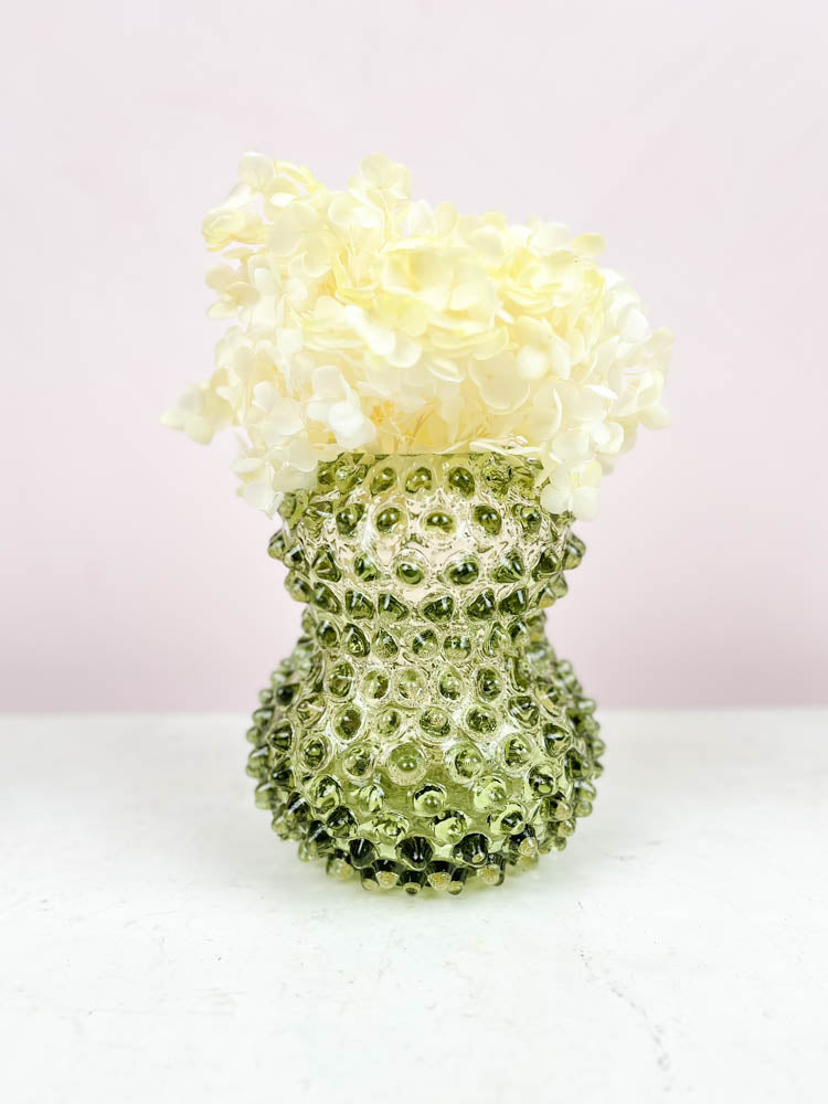 Anna von Lipa Hobnail Birdie Vase 13 cm Olivegreen