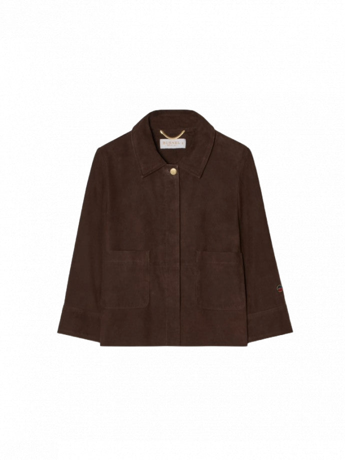 BUSNEL JACKA MILLER SUEDE ESPRESSO