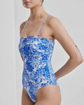 by TiMo, Bandeau Swimsuit Azure Meadow