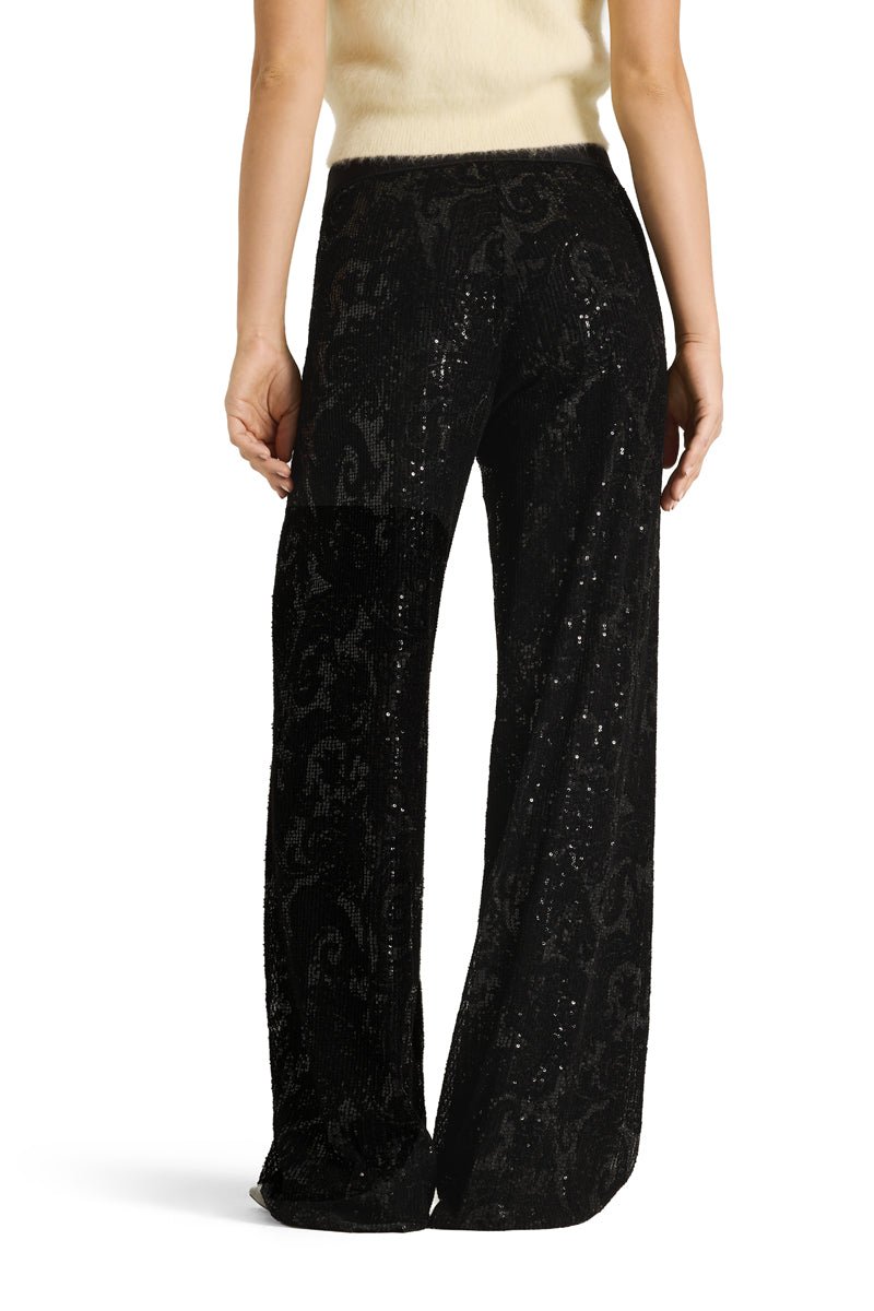 Cambio Allison Paljettihousut Black on Black