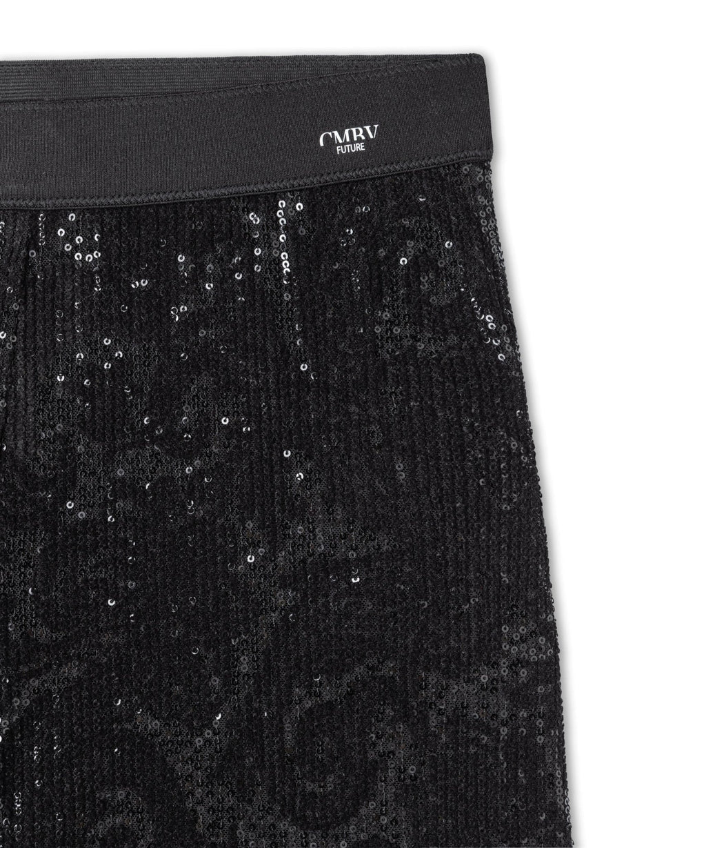 Cambio Allison Paljettihousut Black on Black