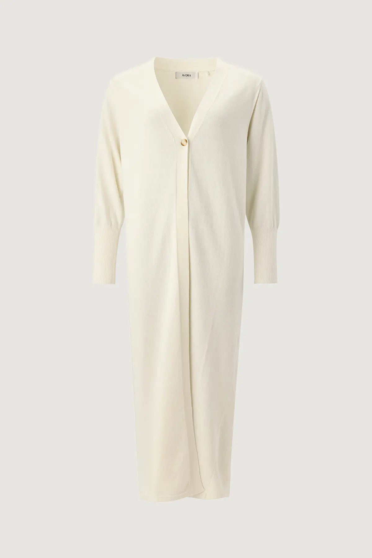 ÀVORA, Long Cardigan Off White