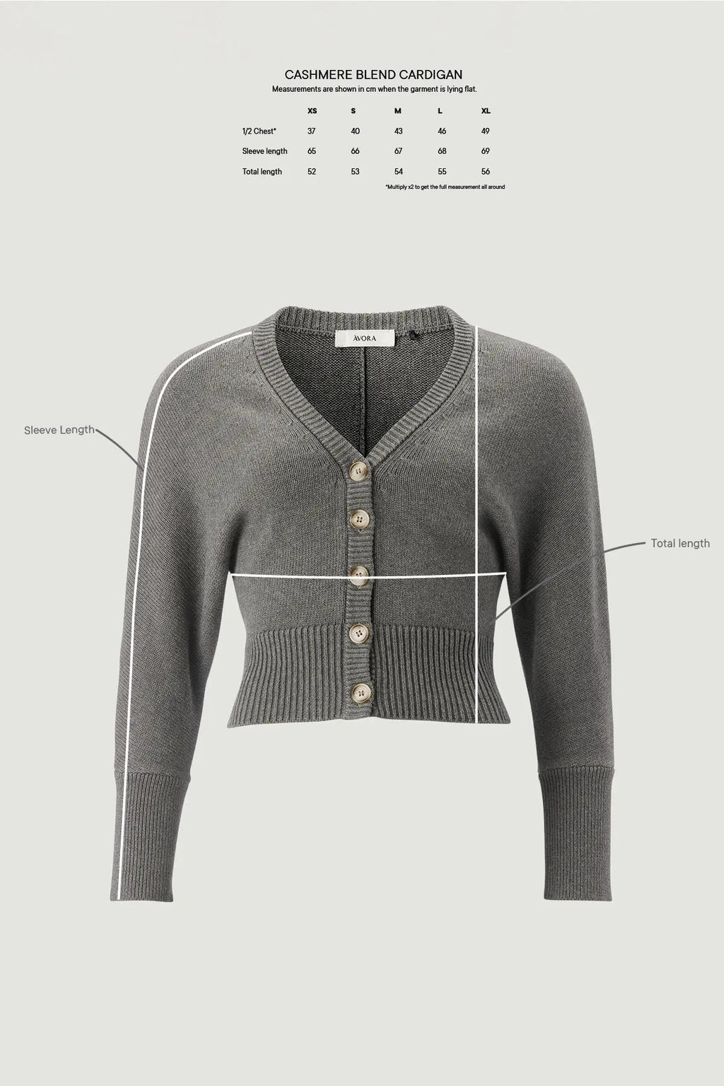 Ávora Cashmere Blend Cardigan
