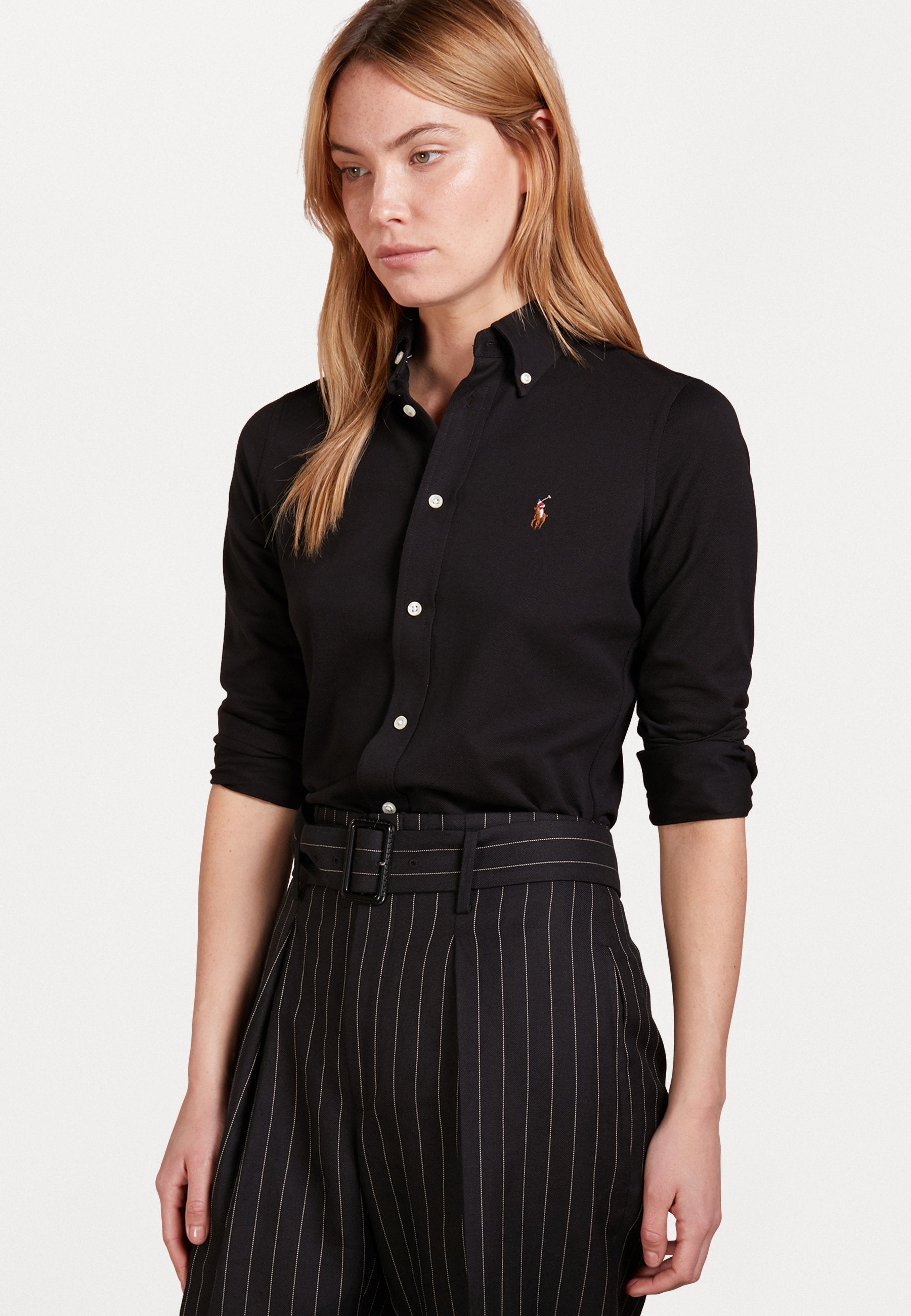 Polo Ralph Lauren HEIDI LONG SLEEVE - Overhemdblouse - black