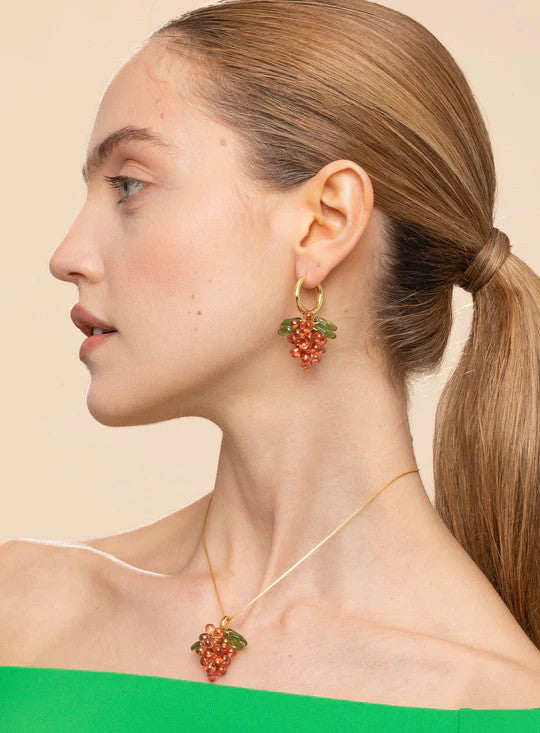 ANNELE Raspberry Jelly Korvakorut Gold