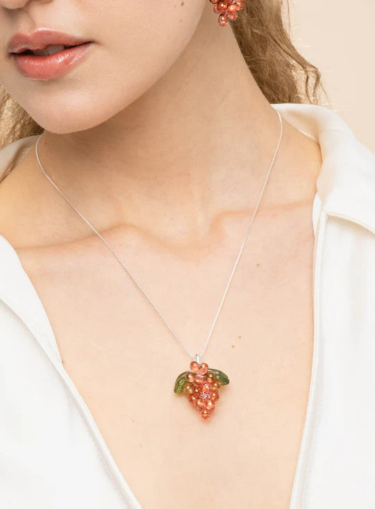 ANNELE Raspberry Jelly Kaulakoru Silver