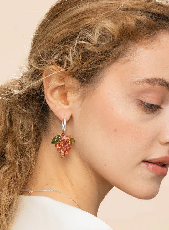 ANNELE Raspberry Jelly Korvakorut Silver