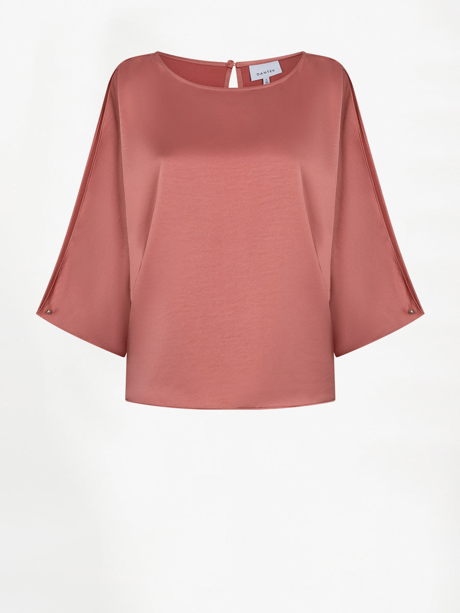 RISETTE flowing satin top