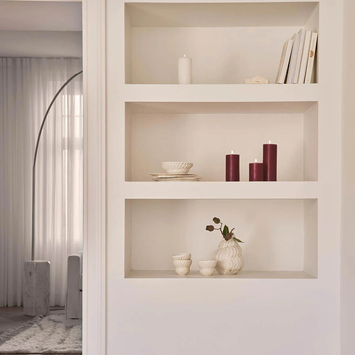 Ester & Erik, LED pilar candle, 20cm