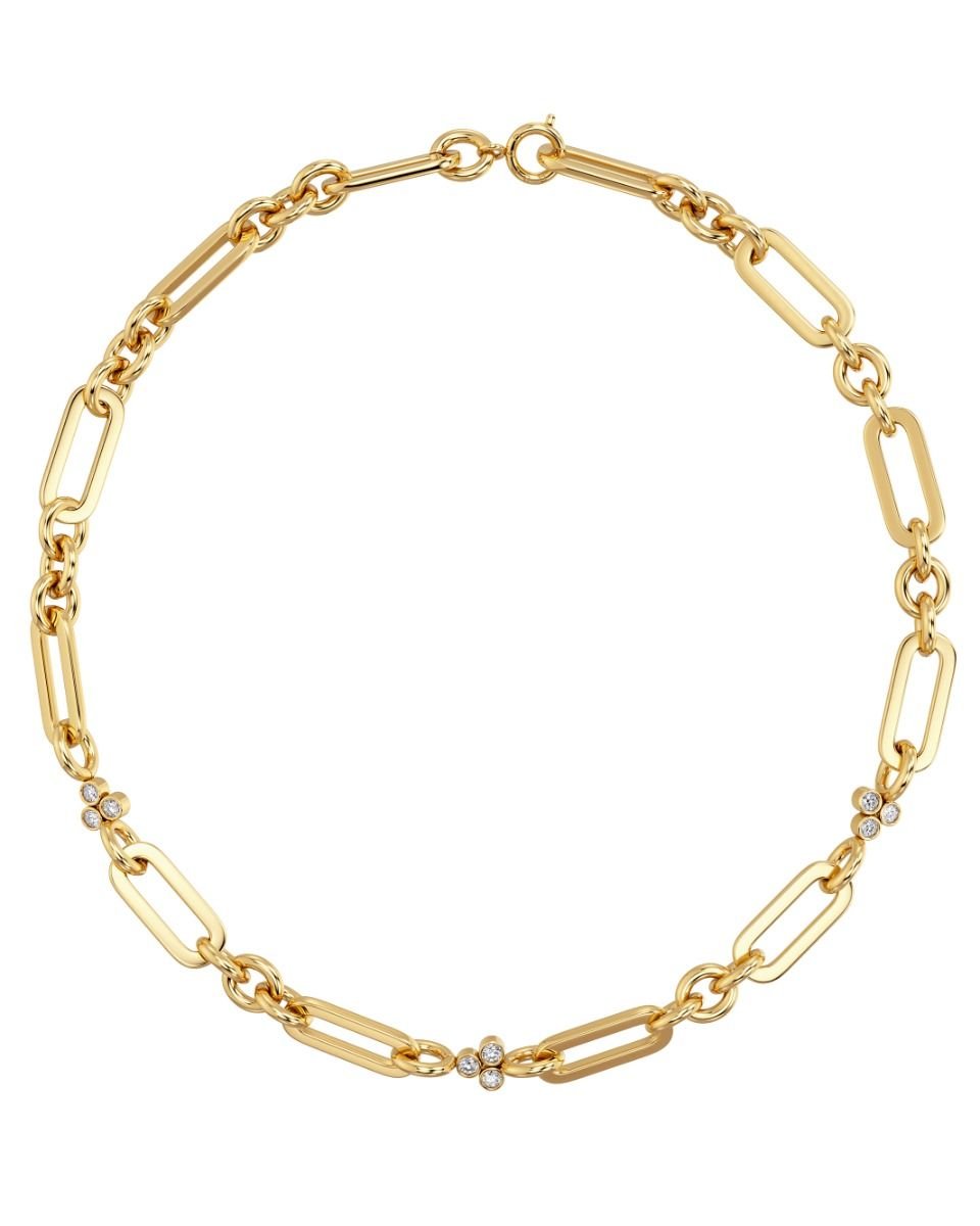Barre Necklace Multi Gold