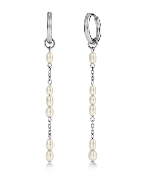 Breeze Hoops L Silver
