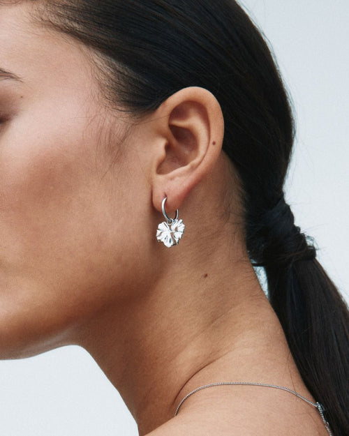 Gerana Hoops Silver