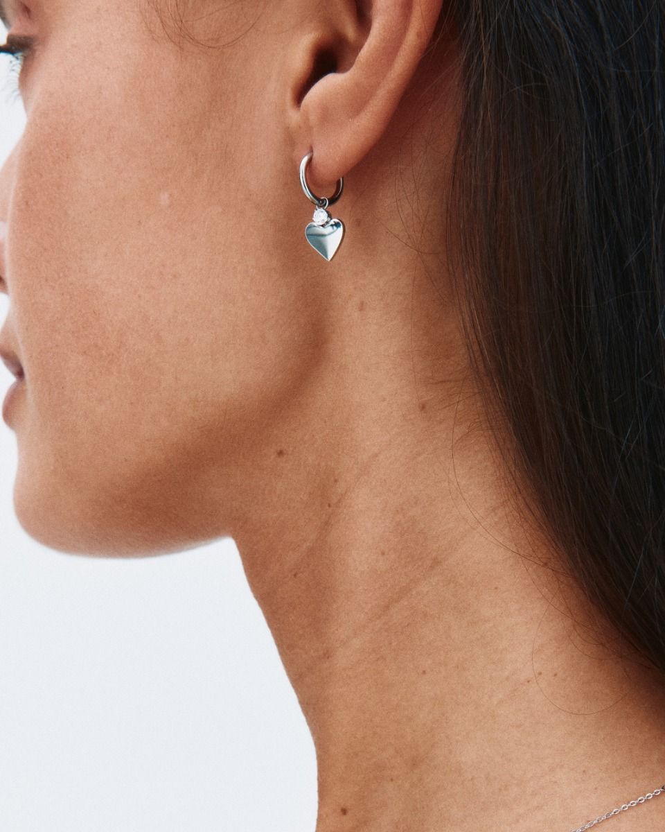 Love Spark Hoops Steel