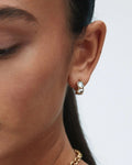 Ocean Gem Hoops Gold